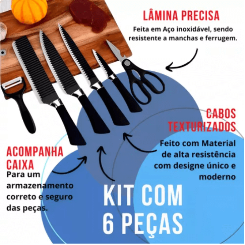 Kit Faqueiro 6 Peças